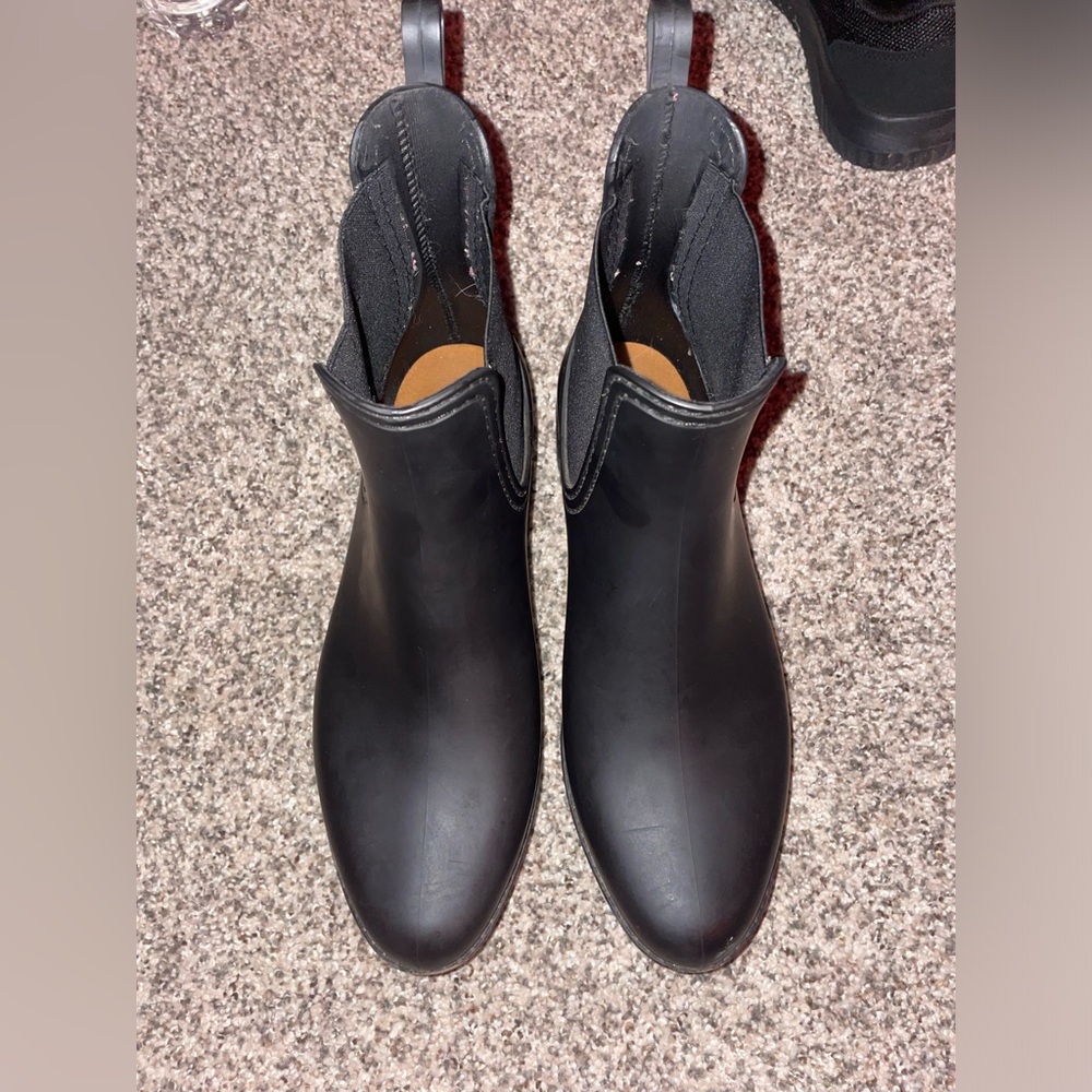 Black Jeffrey Campbell rain boots